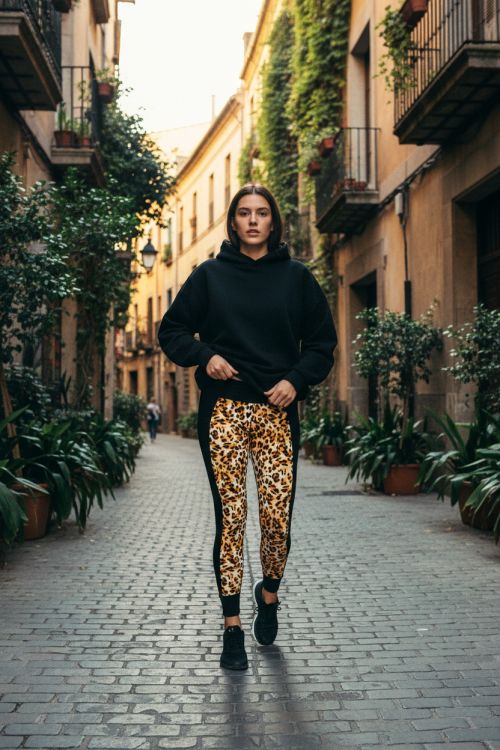 Κολάν με άνιμαλ πριντ και μαυρο