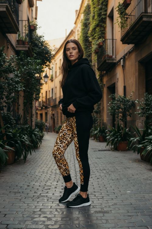 Κολάν με άνιμαλ πριντ και μαυρο