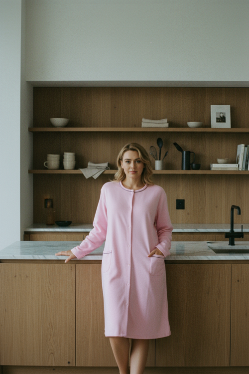  Plus size Νυχτικια με κουμπιά σε όλο το μήκος για μεγάλα μεγέθη έως 6XL