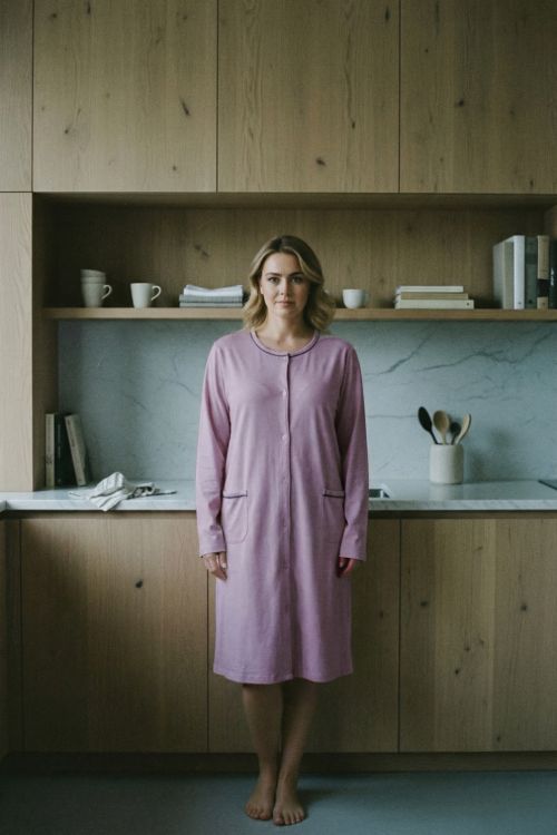  Plus size Νυχτικια με κουμπιά σε όλο το μήκος για μεγάλα μεγέθη έως 6XL