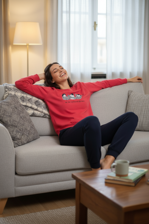 Πυτζάμα σετ με τύπωμα στην μπλούζα και ίσιο παντελόνι.