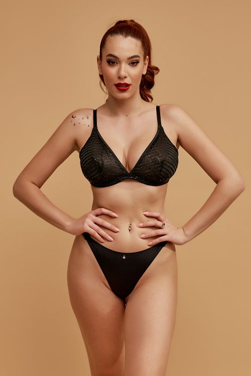 Σεξι σουτιέν με παγιέτα και βάτα