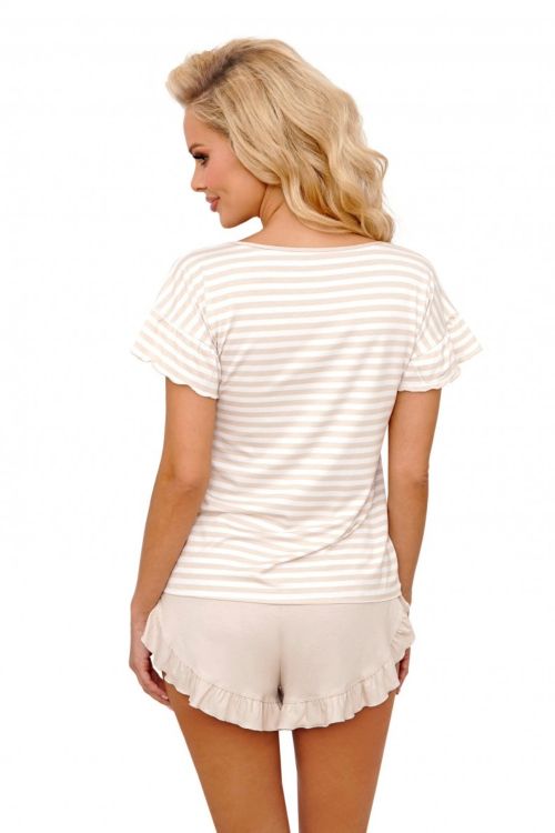 Σετ πυτζαμα σορτς με τοπ με βολάν