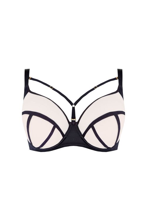 Σουτιέν μαλακό χωρίς επένδυση με τούλι και αποσπώμενα κορδόνια