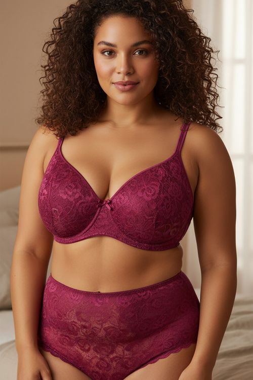 Σουτιέν με cups επενδυμένη με δαντέλα