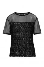 Μπλούζα δαντέλα με τούλι