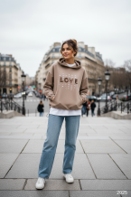 Μπλούζα φουτερ με τύπωμα