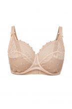 Σουτιέν μαλακό με μπανέλες και κεντημένη δαντέλα.