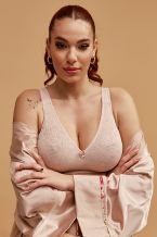 Σουτιέν μαλακό με Power lace, χωρίς μπαλένες  που μικραίνει το στήθος