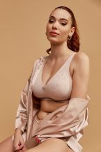 Σουτιέν μαλακό με Power lace, χωρίς μπαλένες  που μικραίνει το στήθος